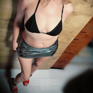 black bra