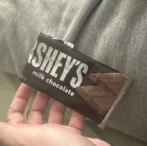 Half of my Hersheys bar lmaooo