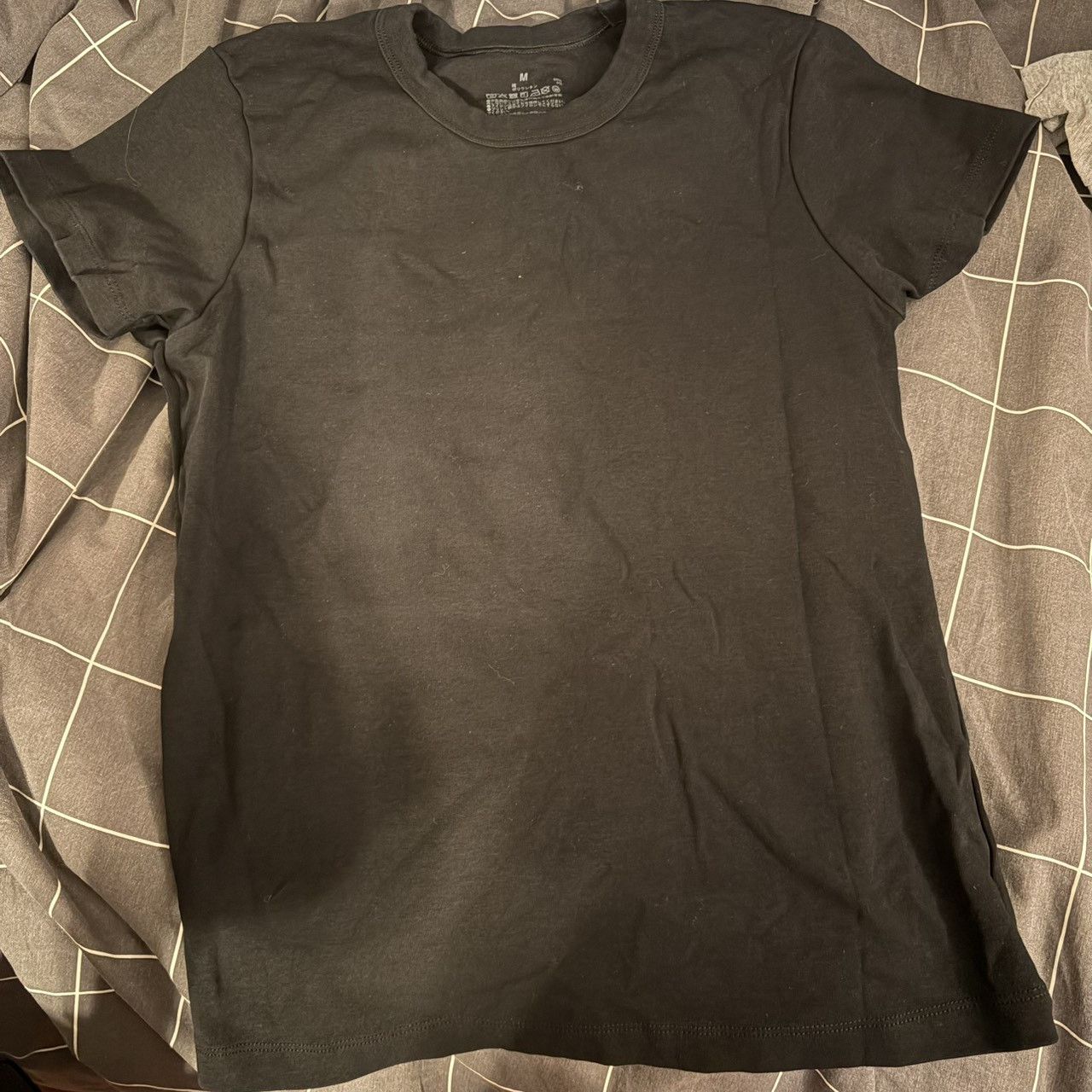 Worn Plain Black Shirt