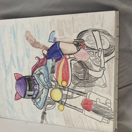 Physical drawing sign by me