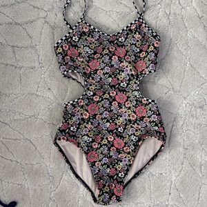 Floral One Piece Swimsuit XS