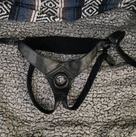 Pleather Fuzzy StrapOn Harness