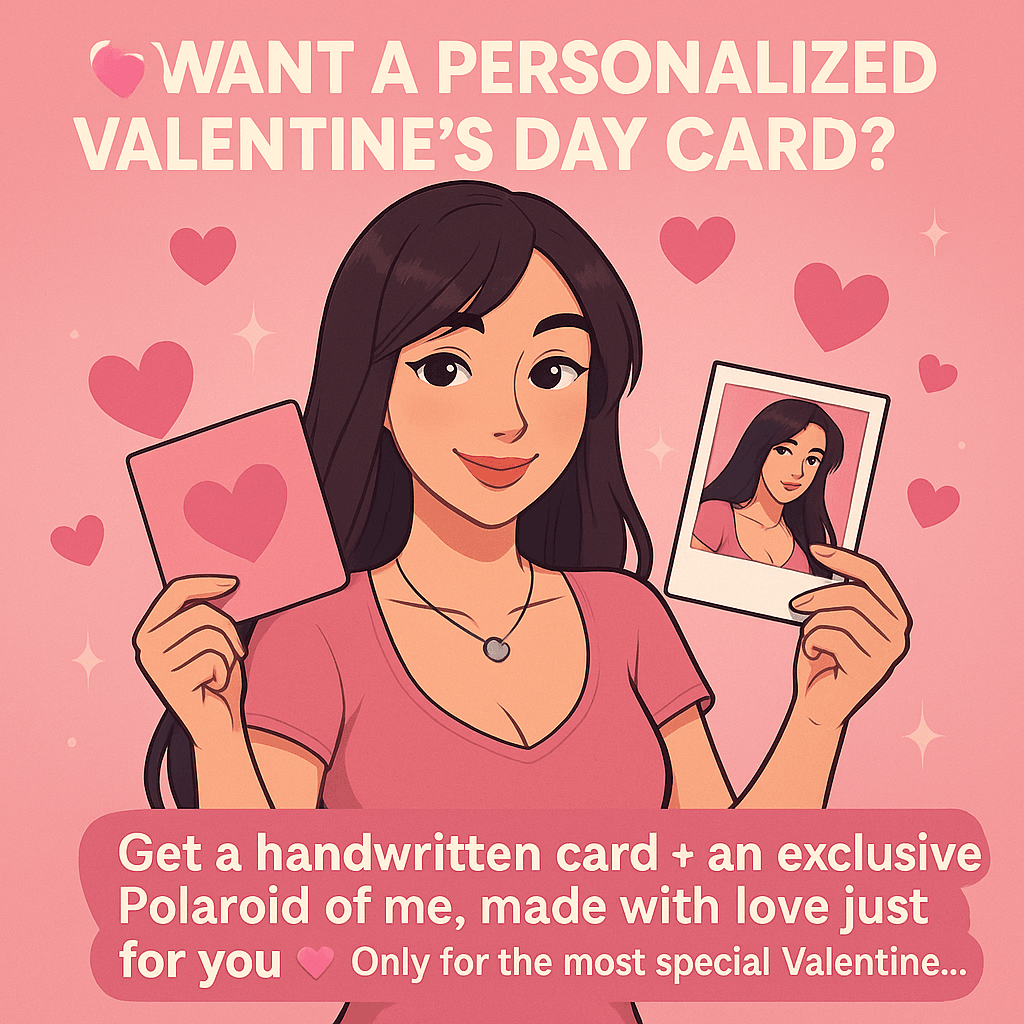 Valentines day Card and hot Polaroid