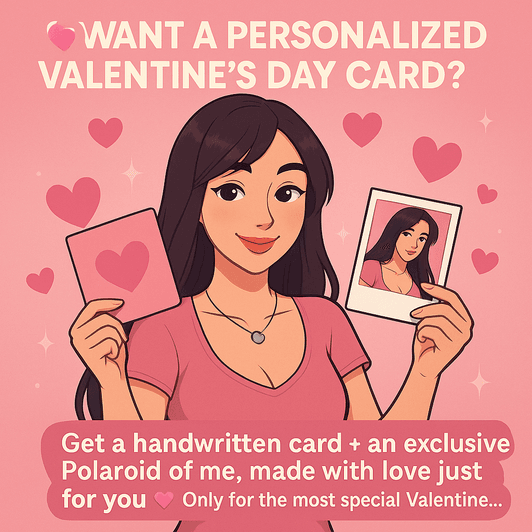 Valentines day Card and hot Polaroid