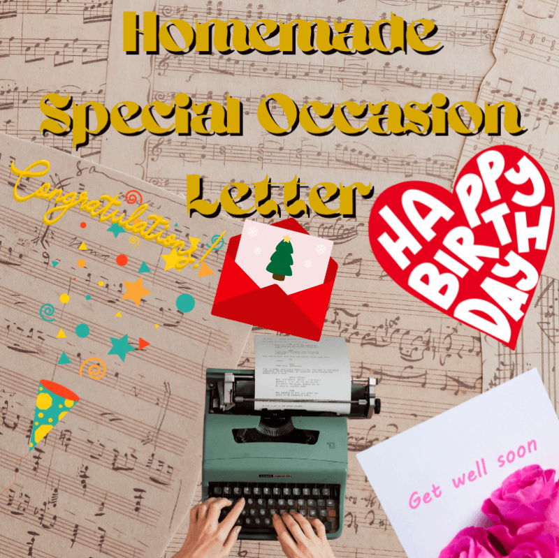 Homemade Special Occasion Letter in Mail