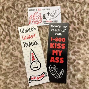 Funny Bookmark with Letter