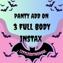 Three Full Body Instax Panty Add On