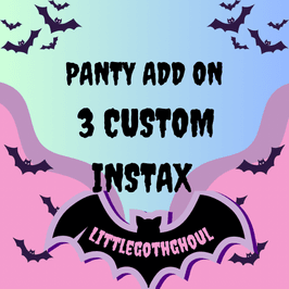 Three Custom Instax Panty Add On