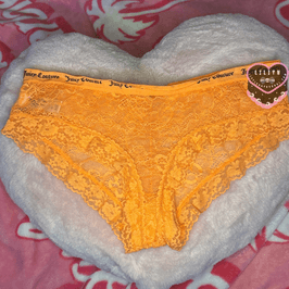 Orange Lace Juicy Couture Panties