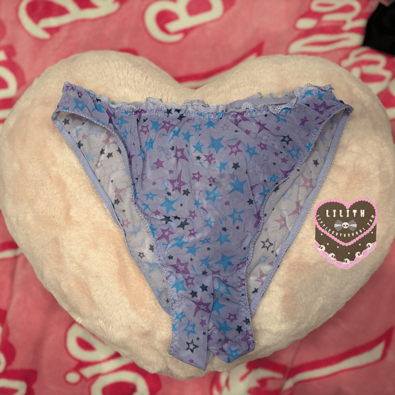 Crotchless Mesh Pastel Panties