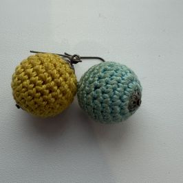 Knitted earrings