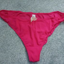Pink sheer panties