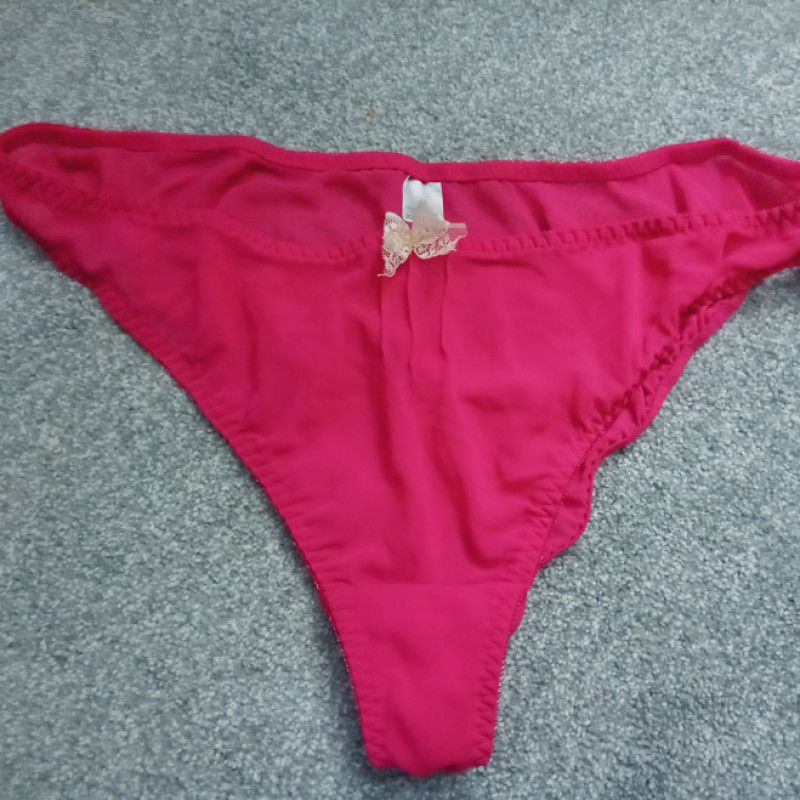 Pink sheer panties