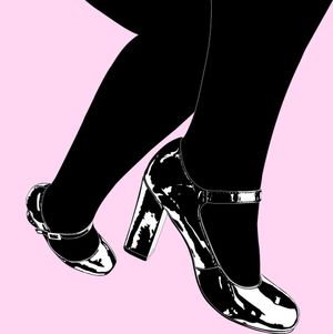 Patent Mary Janes Print
