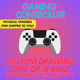 GAMING CONTROLLER CUSTOM DRAWING