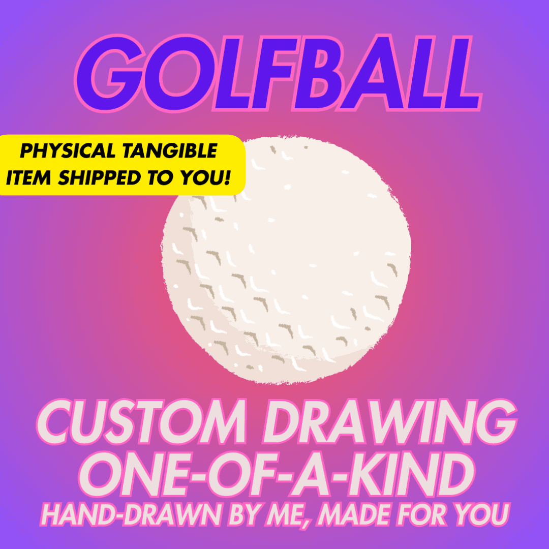 GOLFBALL CUSTOM DRAWING