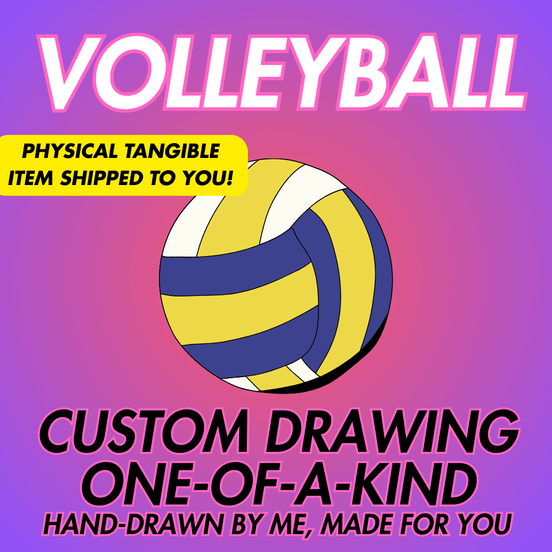 VOLLEYBALL CUSTOM DRAWING