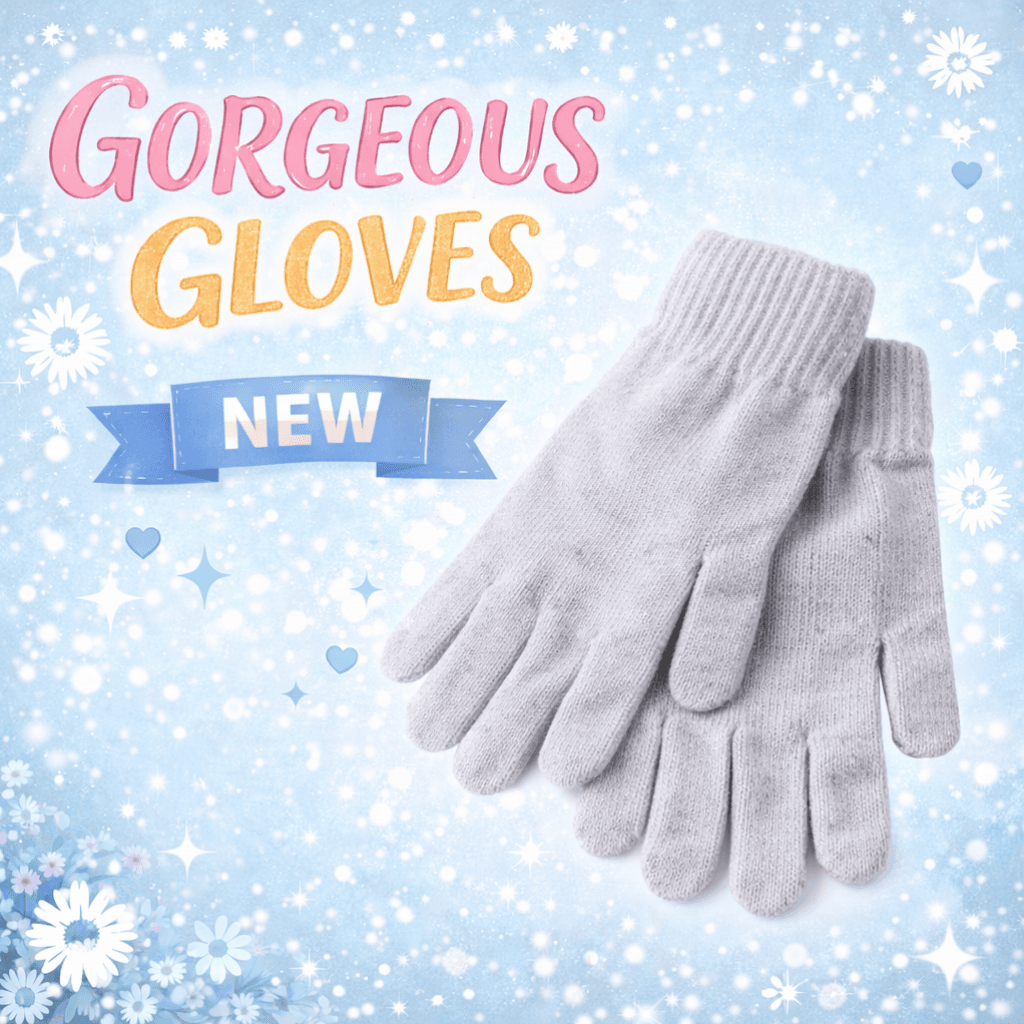 Cute Knitted Polyester Gloves NEW