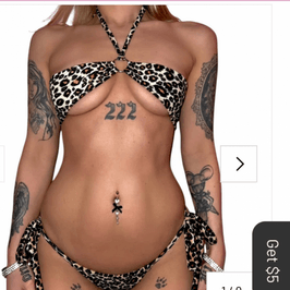 Gift me: leopard print bikini