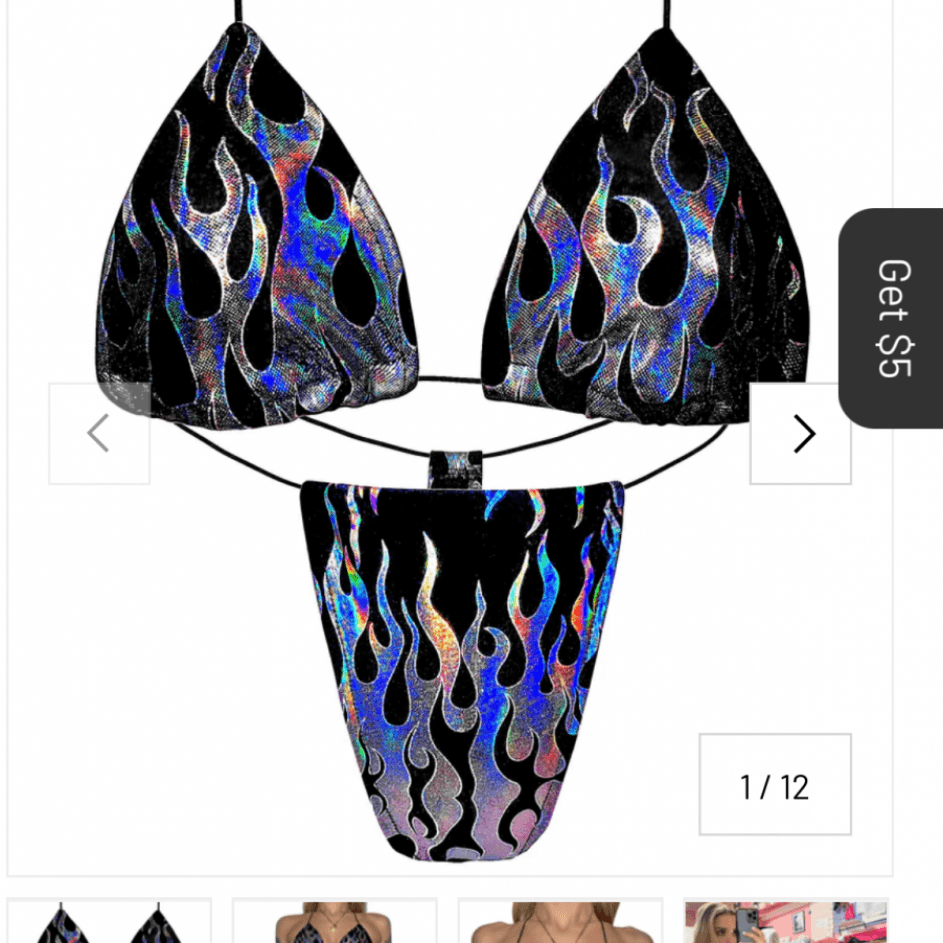 gift me: silver flame bikini