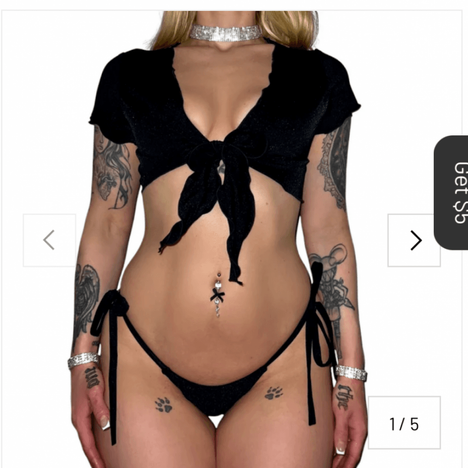 gift me: cute black two piece