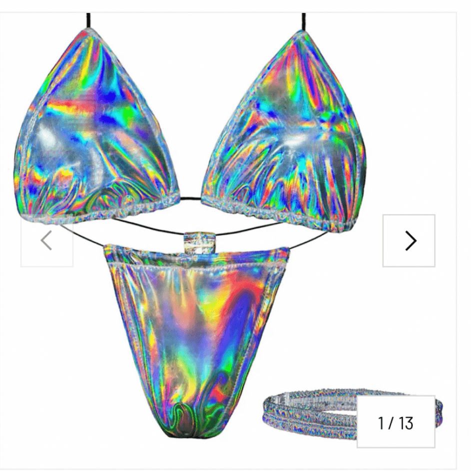 gift me: shiny holographic bikini