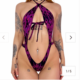 Gift me: purple flame bodysuit
