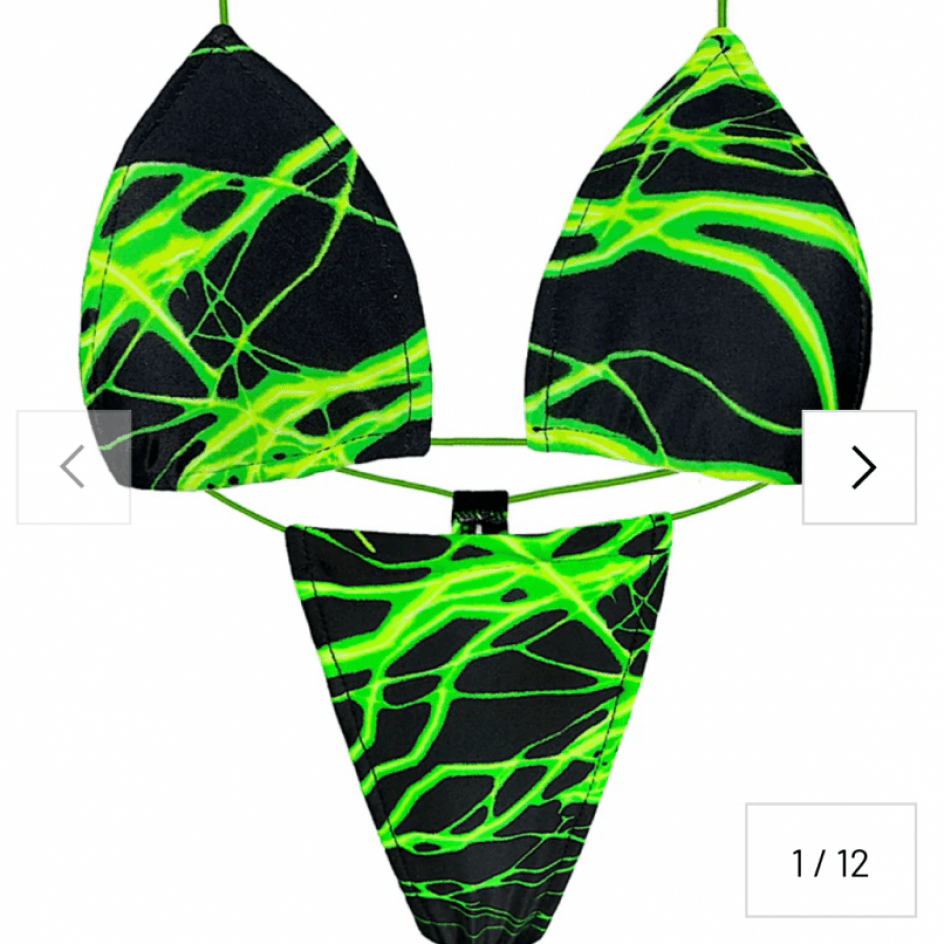Gift me: neon lightning bikini