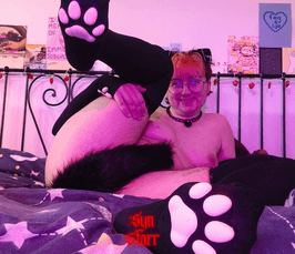 Worn paw socks
