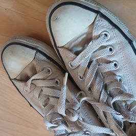 Worn Pink Converse