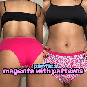 PANTIES MAGENTA WITH PATTERNS