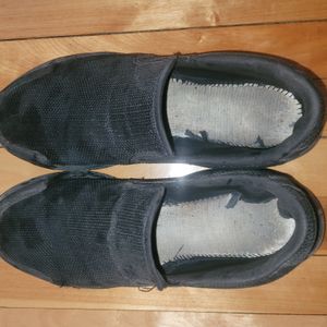 Black slip on shoes