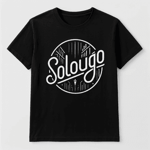 Solougo Studio Merch  Black Logo TShirt