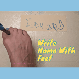 Write Your Name With Feet Plus Video