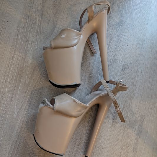Stripper heels worn poledance heels