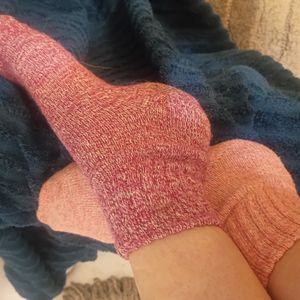 Mismatched socks pink