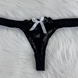 Colorfull Black Thongs