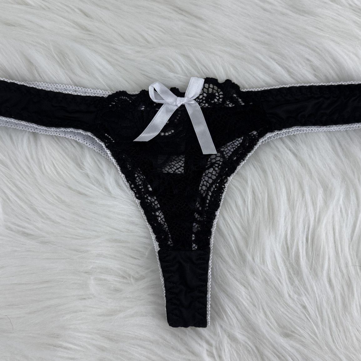 Colorfull Black Thongs