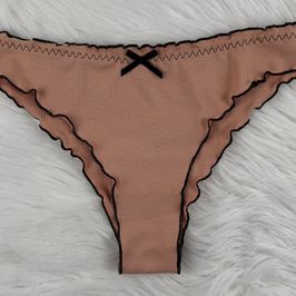 Crimped Beige Pants