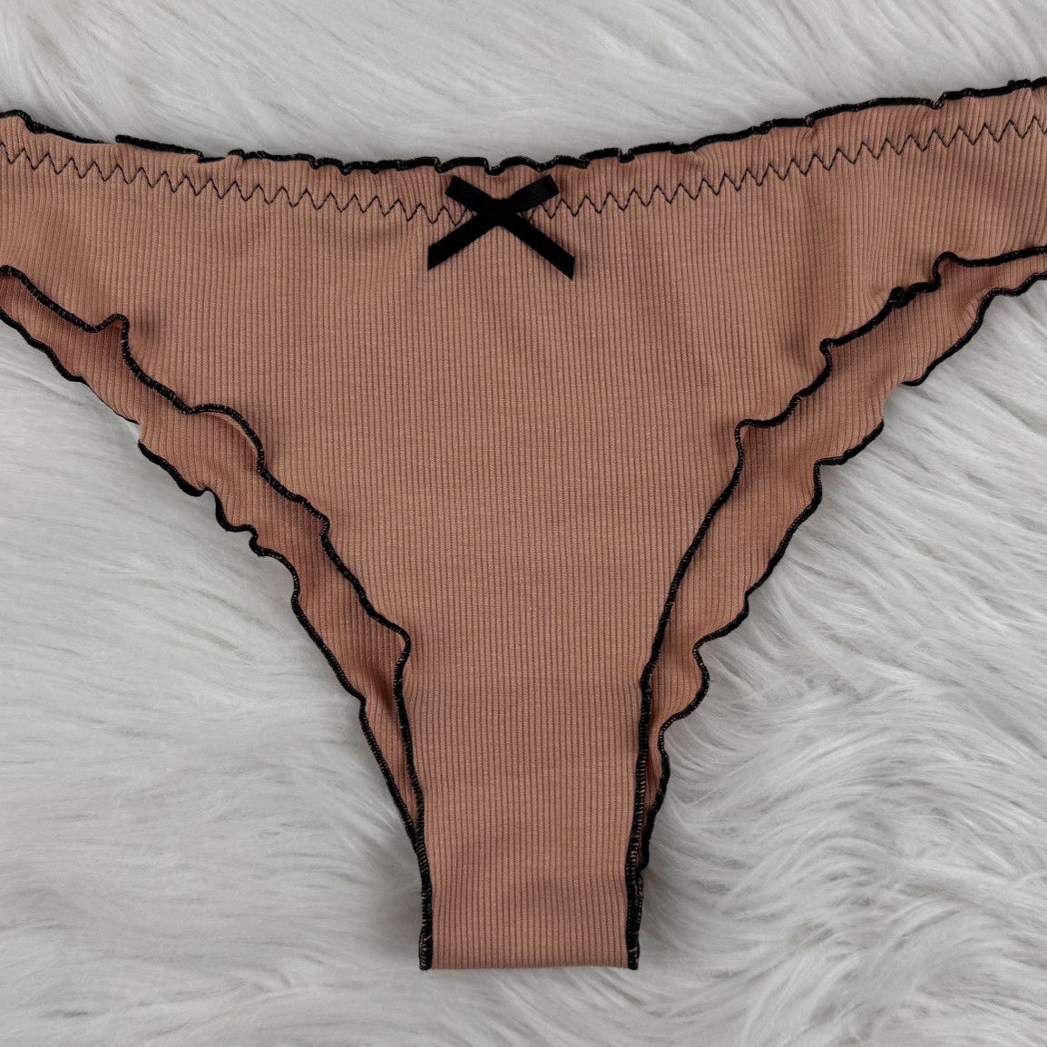 Crimped Beige Pants