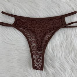 Leopard Brown Thongs