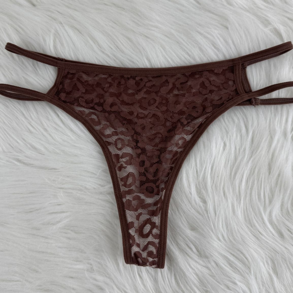 Leopard Brown Thongs