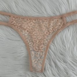 Leopard Creme Thongs
