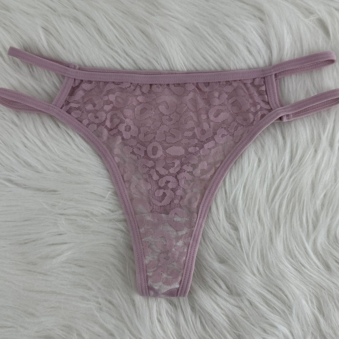 Leopard Pink Thongs