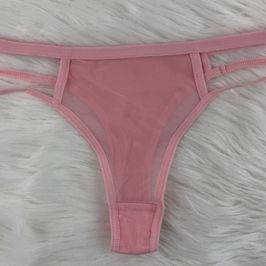 Pink Thongs with Transparent front