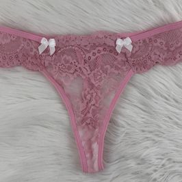 Vintage Lacy Pink Thongs