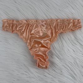 Crimped Shiny Salmon Thongs