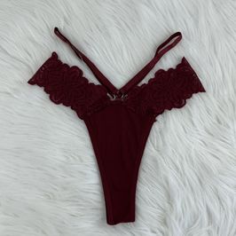 Cherry Thongs with Stripes
