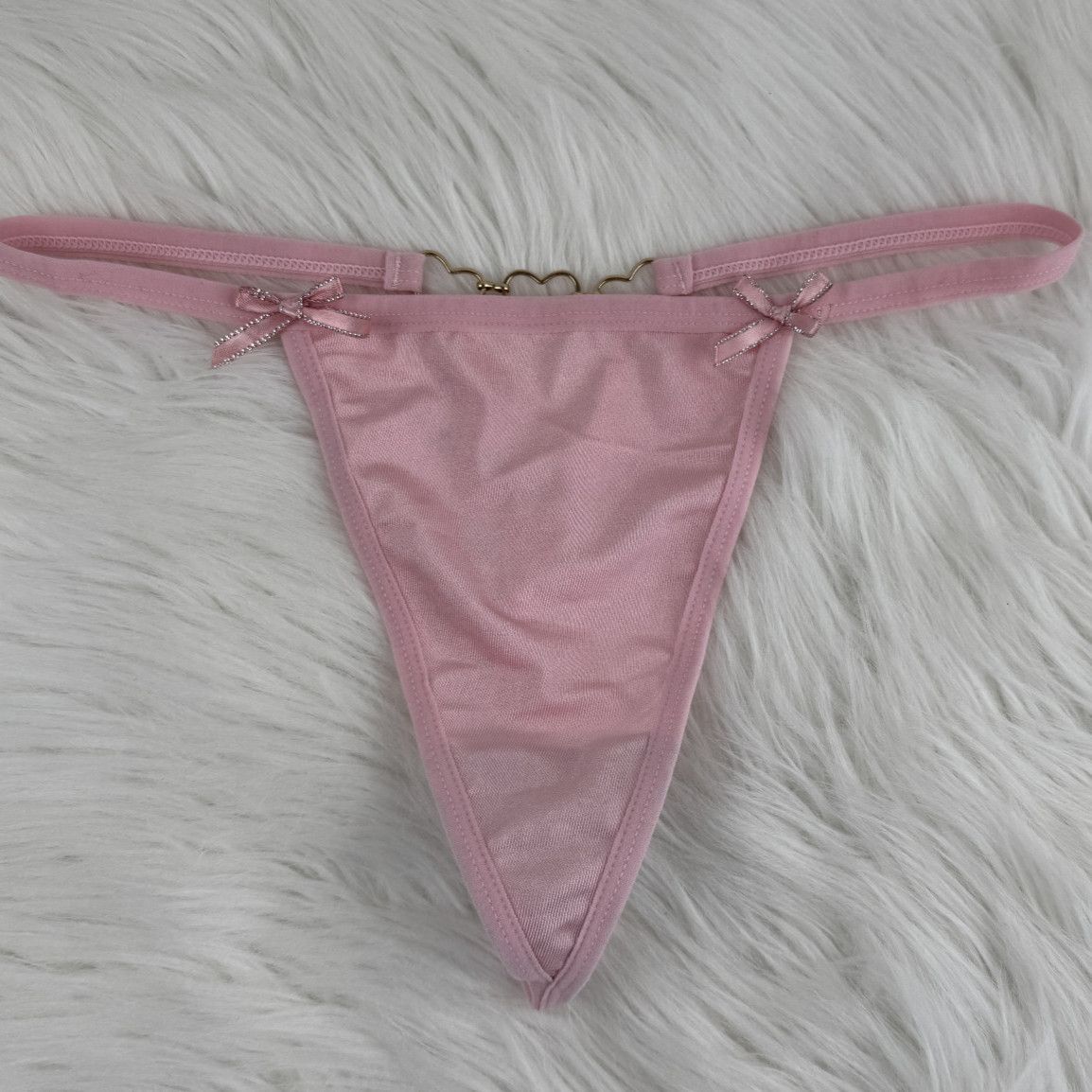 Pink Thongs with Hearts