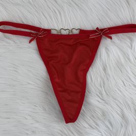 Red Thongs with Hearts